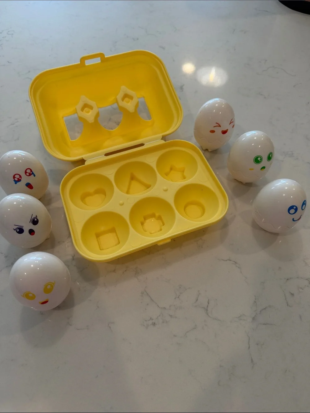Yellow Egg Surprise Face Toy Set - 6-Pack